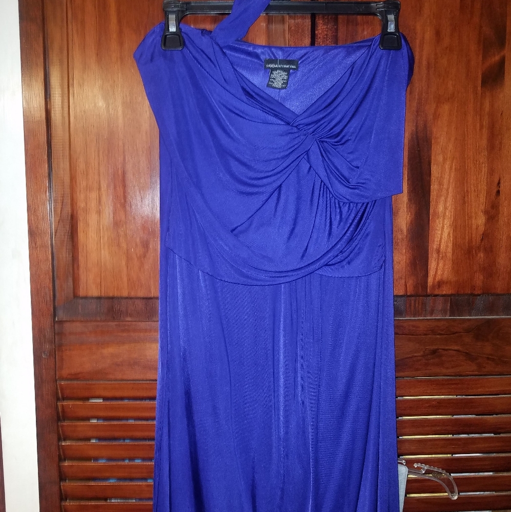V/S moda international sexy blue wear anywherdress